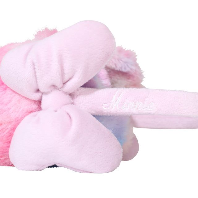 【ベビードール】ミニー レインボーエコファーイヤーマフラー 9993 / キッズ イヤーマフ 耳当て イヤーウォーマー 雑貨 立体モチーフ 防寒 ふわふわ