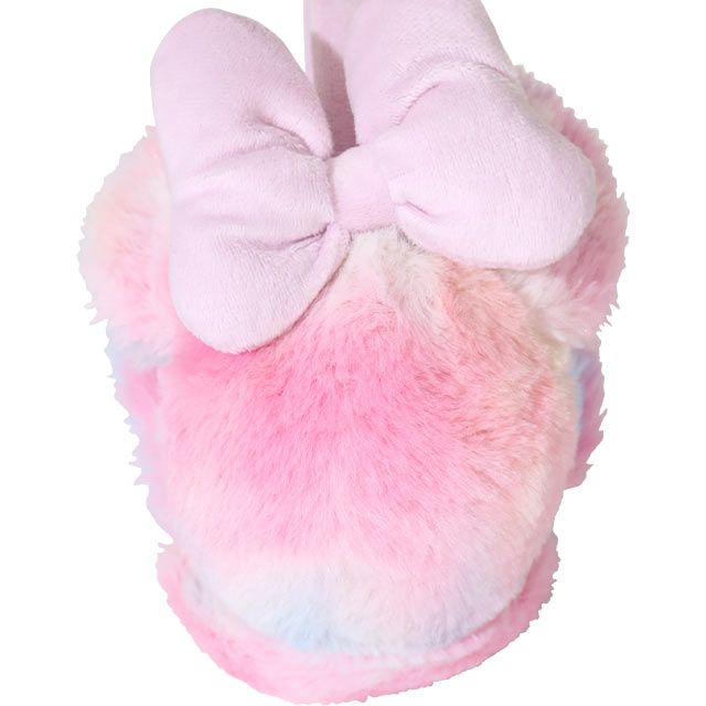 【ベビードール】ミニー レインボーエコファーイヤーマフラー 9993 / キッズ イヤーマフ 耳当て イヤーウォーマー 雑貨 立体モチーフ 防寒 ふわふわ