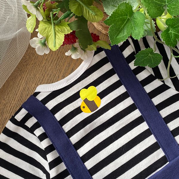 【ベビードール】プー サロペット2WAYオール 0138B / 50-70cm ベビーサイズ 赤ちゃん 出産祝い 贈り物 プレゼント 綿100％ つなぎ 長袖 ドレスオール カバーオール