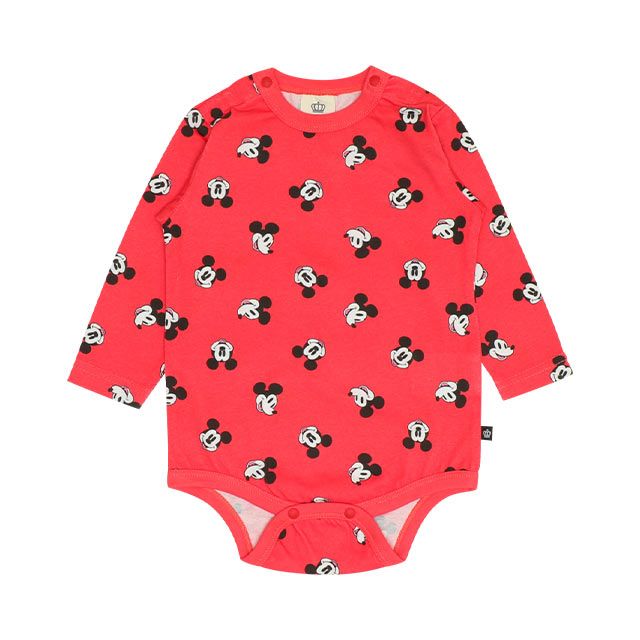 【ベビードール】ミッキー ギフトBOX付き 長袖 3点ギフトセット 0140B 【DY】 / 70-80cm ベビーサイズ 赤ちゃん 出産祝い 贈り物 プレゼント コーデセット つなぎ ボディースーツ パンツ スタイ