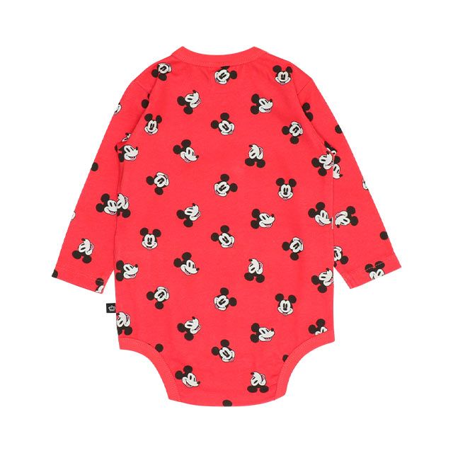 【ベビードール】ミッキー ギフトBOX付き 長袖 3点ギフトセット 0140B 【DY】 / 70-80cm ベビーサイズ 赤ちゃん 出産祝い 贈り物 プレゼント コーデセット つなぎ ボディースーツ パンツ スタイ