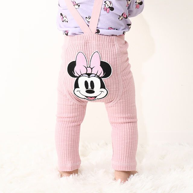 【ベビードール】ミニー ギフトBOX付き 長袖 3点ギフトセット 0140B 【DY】 / 70-80cm ベビーサイズ 赤ちゃん 出産祝い 贈り物 プレゼント コーデセット つなぎ ボディースーツ パンツ スタイ