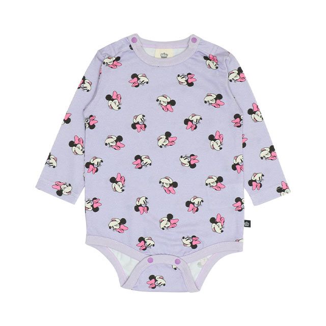 【ベビードール】ミニー ギフトBOX付き 長袖 3点ギフトセット 0140B 【DY】 / 70-80cm ベビーサイズ 赤ちゃん 出産祝い 贈り物 プレゼント コーデセット つなぎ ボディースーツ パンツ スタイ