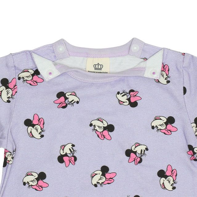 【ベビードール】ミニー ギフトBOX付き 長袖 3点ギフトセット 0140B 【DY】 / 70-80cm ベビーサイズ 赤ちゃん 出産祝い 贈り物 プレゼント コーデセット つなぎ ボディースーツ パンツ スタイ