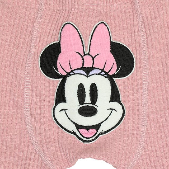 【ベビードール】ミニー ギフトBOX付き 長袖 3点ギフトセット 0140B 【DY】 / 70-80cm ベビーサイズ 赤ちゃん 出産祝い 贈り物 プレゼント コーデセット つなぎ ボディースーツ パンツ スタイ