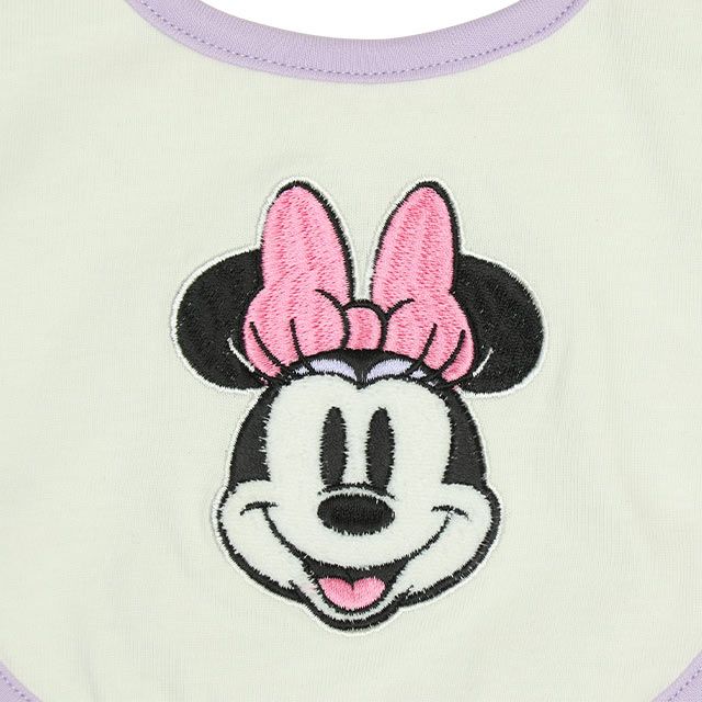 【ベビードール】ミニー ギフトBOX付き 長袖 3点ギフトセット 0140B 【DY】 / 70-80cm ベビーサイズ 赤ちゃん 出産祝い 贈り物 プレゼント コーデセット つなぎ ボディースーツ パンツ スタイ