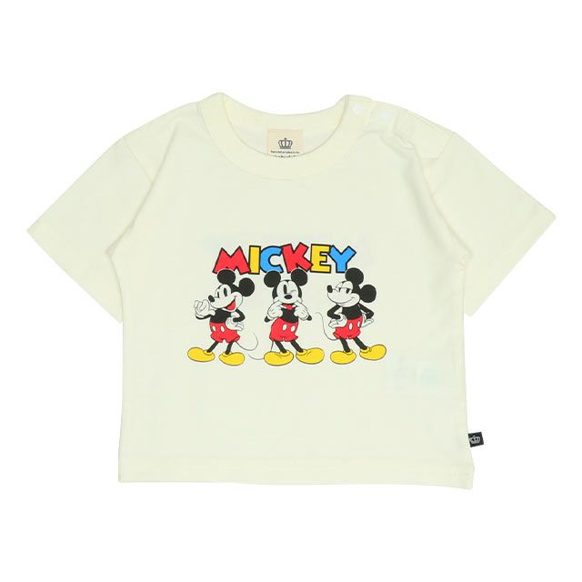 【ベビードール】ミッキー ギフトBOX付き 半袖 3点ギフトセット 0141B 【DY】 / 70-80cm ベビーサイズ 赤ちゃん 出産祝い 贈り物 プレゼント コーデセット 綿100％ つなぎ Tシャツ パンツ スタイ