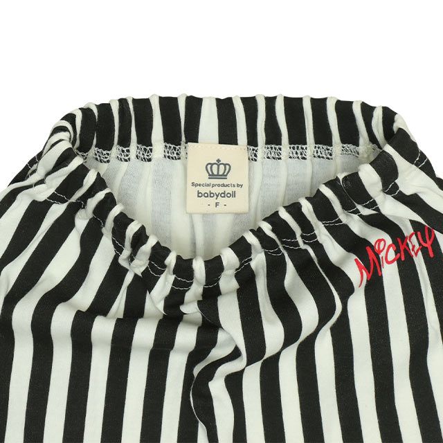 【ベビードール】ミッキー ギフトBOX付き 半袖 3点ギフトセット 0141B 【DY】 / 70-80cm ベビーサイズ 赤ちゃん 出産祝い 贈り物 プレゼント コーデセット 綿100％ つなぎ Tシャツ パンツ スタイ