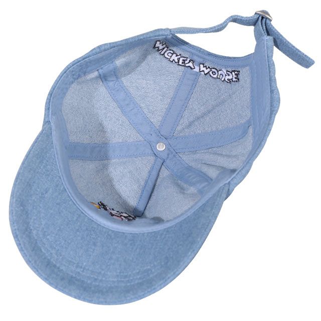 【ベビードール】ミッキー デニムキャップ 0192 / キッズ 雑貨 帽子 ぼうし 日よけ バックルでサイズ調整可 軽量 刺繍