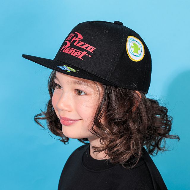 【ベビードール】リトルグリーンメン ツイルキャップ 0229 / トイ・ストーリー ベビーサイズ キッズ 帽子 雑貨 日よけ 平つば フラットバイザー デニムキャップ サイズ調整機能有り