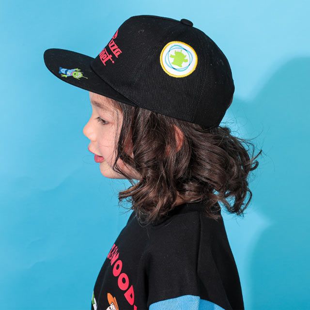 【ベビードール】リトルグリーンメン ツイルキャップ 0229 / トイ・ストーリー ベビーサイズ キッズ 帽子 雑貨 日よけ 平つば フラットバイザー デニムキャップ サイズ調整機能有り