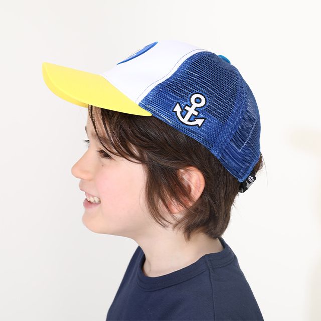 【ベビードール】ドナルド なりきるメッシュキャップ 0234 / ベビーサイズ キッズ 帽子 ぼうし CAP 日除け UV対策 日焼け対策  サイズ調節可能 リフレクター付き