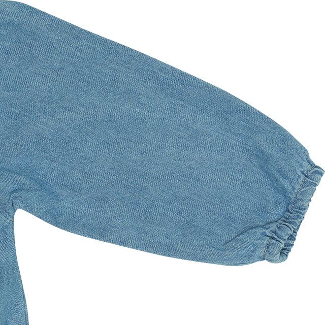 【ベビードール】ミッキー ワッペンデニムロンパース 0300B / ドナルド プルート 70-80cm 赤ちゃん リンクコーデ ペアルック 親子コーデ 出産祝い 贈り物 プレゼント ベビー服 つなぎ 長袖 綿100％