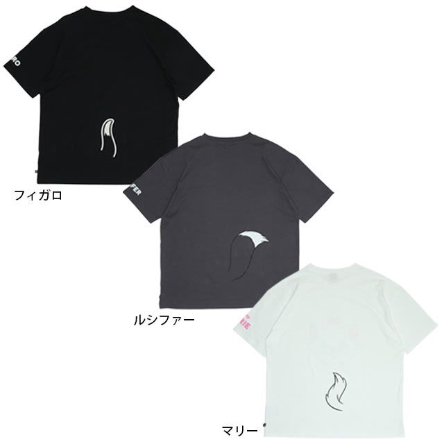 【ベビードール】フィガロ 親子お揃い キャラクターフェイスTシャツ 0320A / 大人 ユニセックス 男女兼用 リンクコーデ ペアルック 親子コーデ 半袖 トップス フリーサイズ 天竺素材 ワイドシルエット キャットコレクション 猫の日 猫キャラクター CAT