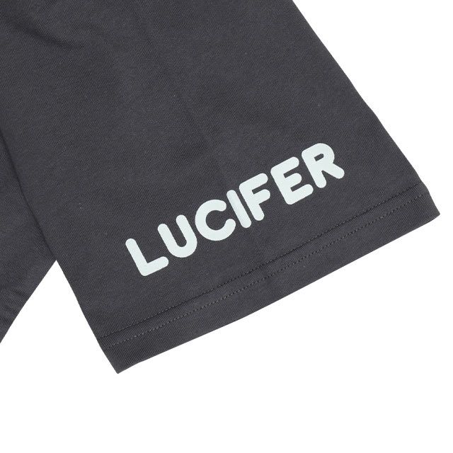 【ベビードール】ルシファー 親子お揃い キャラクターフェイスTシャツ 0320A / 大人 ユニセックス 男女兼用 リンクコーデ ペアルック 親子コーデ 半袖 トップス フリーサイズ 天竺素材 ワイドシルエット キャットコレクション 猫の日 猫キャラクター CAT