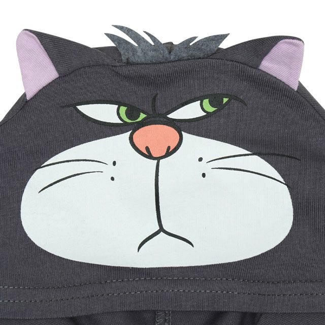 【ベビードール】ルシファー なりきる帽子付きロンパース 0321B / 70-80cm ベビー服 リンクコーデ ペアルック 親子コーデ 半袖 つなぎ ボディ肌着 フード付き 天竺素材 キャットコレクション 猫の日 猫キャラクター CAT