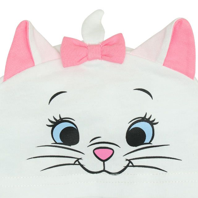 【ベビードール】マリー なりきる帽子付きロンパース 0321B / 70-80cm ベビー服 リンクコーデ ペアルック 親子コーデ 半袖 つなぎ ボディ肌着 フード付き 天竺素材 キャットコレクション 猫の日 猫キャラクター CAT