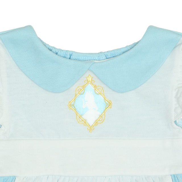 【ベビードール】アリス チュニック＆ブルマ 2点セット 0324B / 70-80cm ベビー服 ベビーサイズ 赤ちゃん 出産祝い 贈り物 プレゼント ドレス コスチューム 袖なし オーガンジー巾着付き