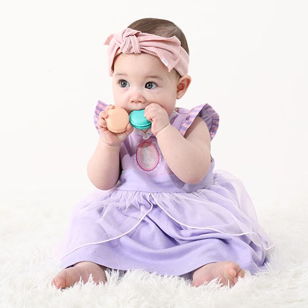 【ベビードール】ラプンツェル チュニック＆ブルマ 2点セット 0324B / 70-80cm ベビー服 ベビーサイズ 赤ちゃん 出産祝い 贈り物 プレゼント プリンセス ドレス コスチューム 袖なし オーガンジー巾着付き