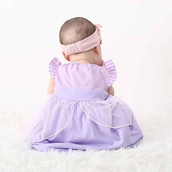 【ベビードール】ラプンツェル チュニック＆ブルマ 2点セット 0324B / 70-80cm ベビー服 ベビーサイズ 赤ちゃん 出産祝い 贈り物 プレゼント プリンセス ドレス コスチューム 袖なし オーガンジー巾着付き