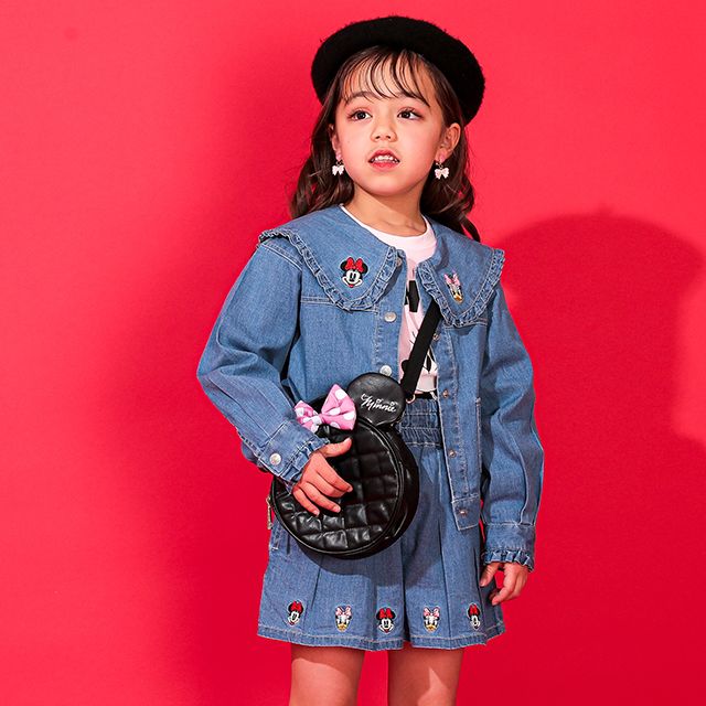 【ベビードール】ミニー キルティングショルダーバッグ 0328 / キッズ 子ども服 雑貨 鞄 カバン かばん ファッションアクセサリー 小物入れ ポーチ 斜めかけ ハンドバッグ 長さ調整可 取り外し可