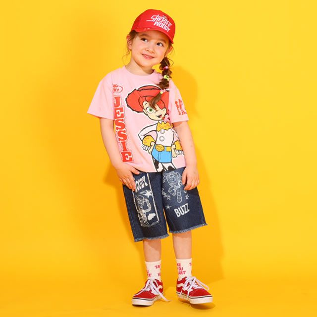 【ベビードール】ウッディ メッシュキャップ 0397 / トイストーリー 頭回り52-54cm キッズ ぼうし 帽子 サイズ調節可能（ホック） 日よけ 熱中症対策 UV対策