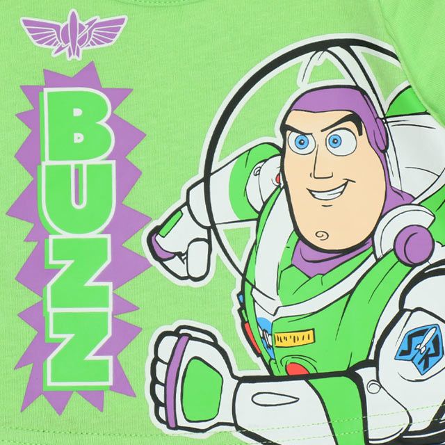 【ベビードール】バズライトイヤー 蓄光キャラクターロンパース 0403B / トイ・ストーリー 80cm ベビーサイズ 赤ちゃん ベビー服 リンクコーデ ペアルック 親子コーデ つなぎ 半袖 ボディ肌着 暗いところで光る 綿100％ 天竺素材