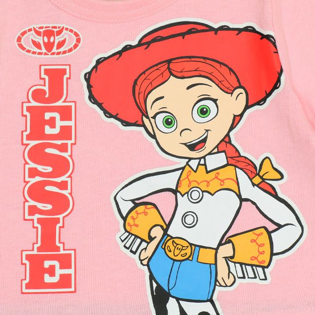 【ベビードール】ジェシー 蓄光キャラクターロンパース 0403B / トイ・ストーリー 80cm ベビーサイズ 赤ちゃん ベビー服 リンクコーデ ペアルック 親子コーデ つなぎ 半袖 ボディ肌着 暗いところで光る 綿100％ 天竺素材