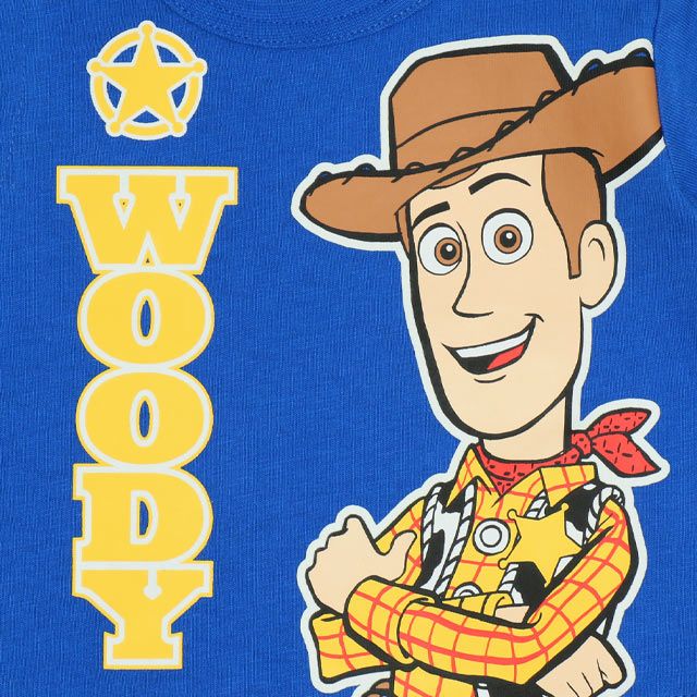 【ベビードール】ウッディ 蓄光キャラクターロンパース 0403B / トイ・ストーリー 80cm ベビーサイズ 赤ちゃん ベビー服 リンクコーデ ペアルック 親子コーデ つなぎ 半袖 ボディ肌着 暗いところで光る 綿100％ 天竺素材