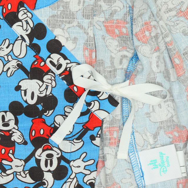 【ベビードール】ミッキー 浴衣ロンパース 0430B / 70-80cm ベビーサイズ 赤ちゃん 出産祝い 贈り物 プレゼント ベビー服 つなぎ 半袖 リンクコーデ ペアルック