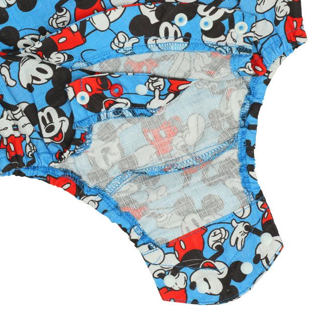 【ベビードール】ミッキー 浴衣ロンパース 0430B / 70-80cm ベビーサイズ 赤ちゃん 出産祝い 贈り物 プレゼント ベビー服 つなぎ 半袖 リンクコーデ ペアルック