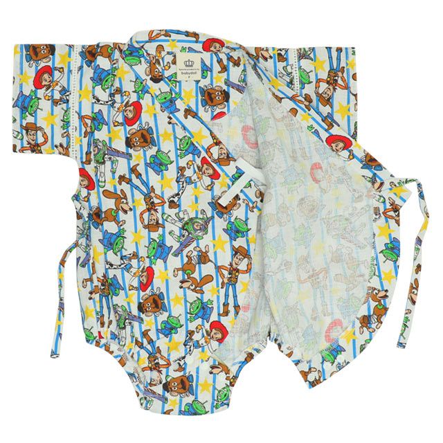 【ベビードール】トイ・ストーリー 浴衣ロンパース 0433B / 70-80cm ベビーサイズ 赤ちゃん 出産祝い 贈り物 プレゼント ベビー服 つなぎ 半袖 リンクコーデ ペアルック