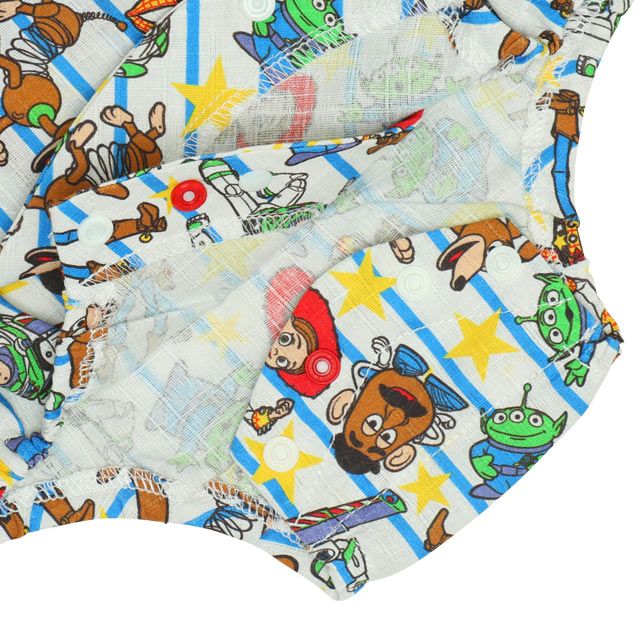 【ベビードール】トイ・ストーリー 浴衣ロンパース 0433B / 70-80cm ベビーサイズ 赤ちゃん 出産祝い 贈り物 プレゼント ベビー服 つなぎ 半袖 リンクコーデ ペアルック