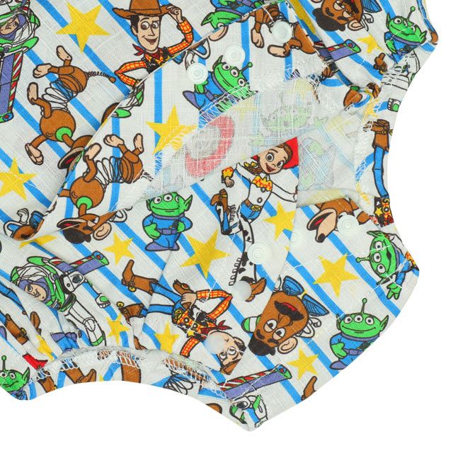 【ベビードール】トイ・ストーリー 浴衣ロンパース 0433B / 70-80cm ベビーサイズ 赤ちゃん 出産祝い 贈り物 プレゼント ベビー服 つなぎ 半袖 リンクコーデ ペアルック