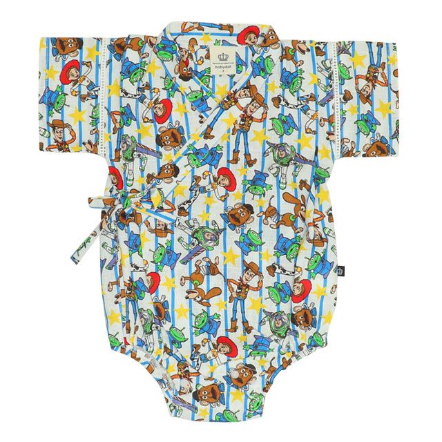 【ベビードール】トイ・ストーリー 浴衣ロンパース 0433B / 70-80cm ベビーサイズ 赤ちゃん 出産祝い 贈り物 プレゼント ベビー服 つなぎ 半袖 リンクコーデ ペアルック