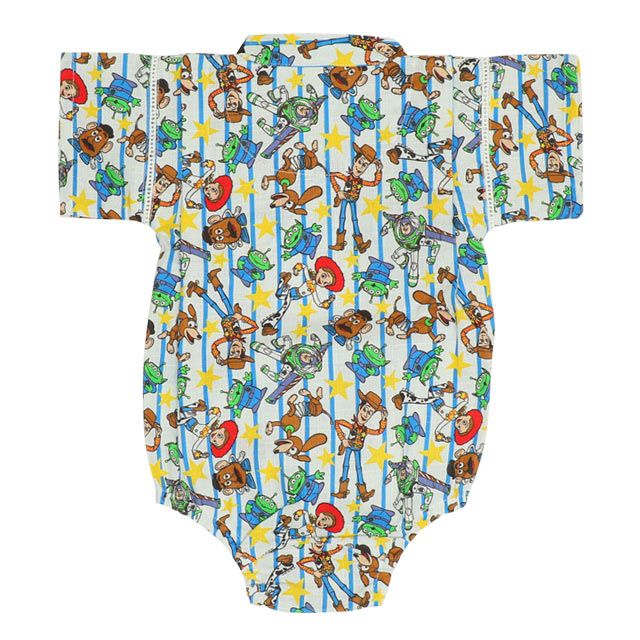 【ベビードール】トイ・ストーリー 浴衣ロンパース 0433B / 70-80cm ベビーサイズ 赤ちゃん 出産祝い 贈り物 プレゼント ベビー服 つなぎ 半袖 リンクコーデ ペアルック