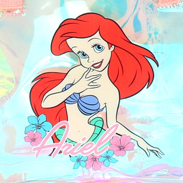 【ベビードール】アリエル フリルクリアバッグ 0473 / キッズ スイムグッズ プール 水遊び 水泳 スイミング 鞄 トートバッグ プールバッグ オーロラ 軽量 撥水