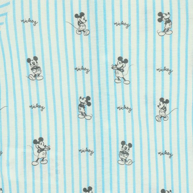 【ベビードール】ミッキー 総柄メッシュボディスーツ 0483B / ベビーサイズ 赤ちゃん 出産祝い 贈り物 プレゼント ベビー服 ワンオール つなぎ 半袖 天竺素材