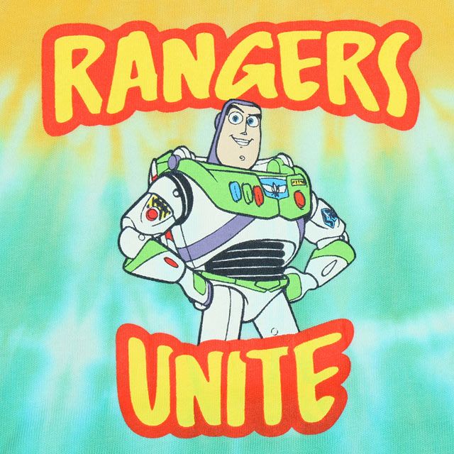 【ベビードール】バズ タイダイキャラクターロンパース 0516B / トイストーリー ベビーサイズ 赤ちゃん 出産祝い 贈り物 プレゼント ベビー服 つなぎ リンクコーデ ペアルック 親子コーデ おそろい 天竺素材