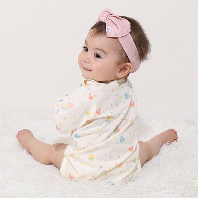 【ベビードール】ミニー ギフトBOX付き 3点ギフトセット 0636B 【DY】 / 70-80cm ベビーサイズ 赤ちゃん 出産祝い 贈り物 プレゼント ベビー服 長袖 ボディスーツ サロペット 帽子 ベビーハット トータルコーディネート 綿100%