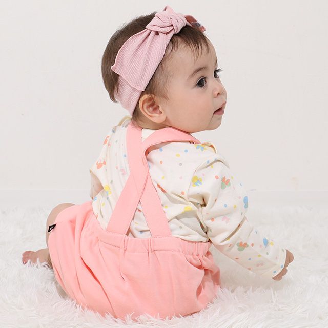 【ベビードール】ミニー ギフトBOX付き 3点ギフトセット 0636B 【DY】 / 70-80cm ベビーサイズ 赤ちゃん 出産祝い 贈り物 プレゼント ベビー服 長袖 ボディスーツ サロペット 帽子 ベビーハット トータルコーディネート 綿100%