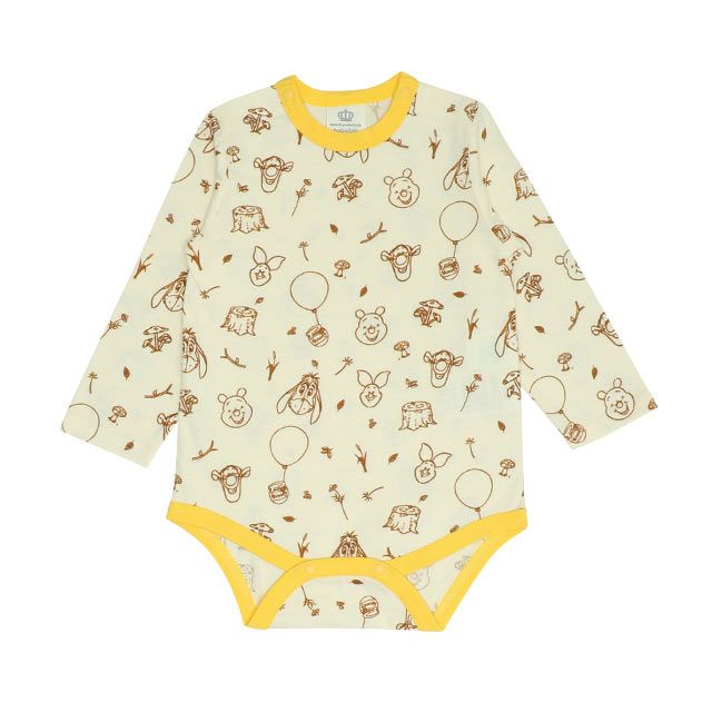 【ベビードール】プー ギフトBOX付き 3点ギフトセット 0636B 【DY】 / 70-80cm ベビーサイズ 赤ちゃん 出産祝い 贈り物 プレゼント ベビー服 長袖 ボディスーツ サロペット 帽子 ベビーハット トータルコーディネート 綿100%