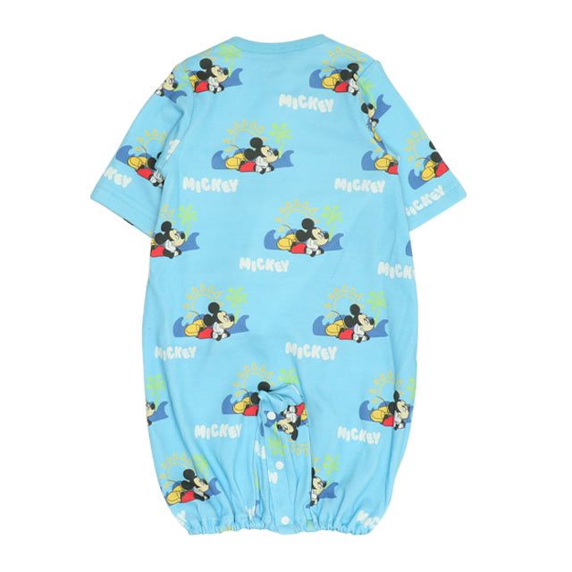 【ベビードール】ミッキー 肌着ドッキング2WAYオール 0714B / 50-70cm ベビーサイズ 赤ちゃん 出産祝い 贈り物 プレゼント ベビー服 つなぎ ドレスオール カバーオール 時短 楽ちん 綿100％