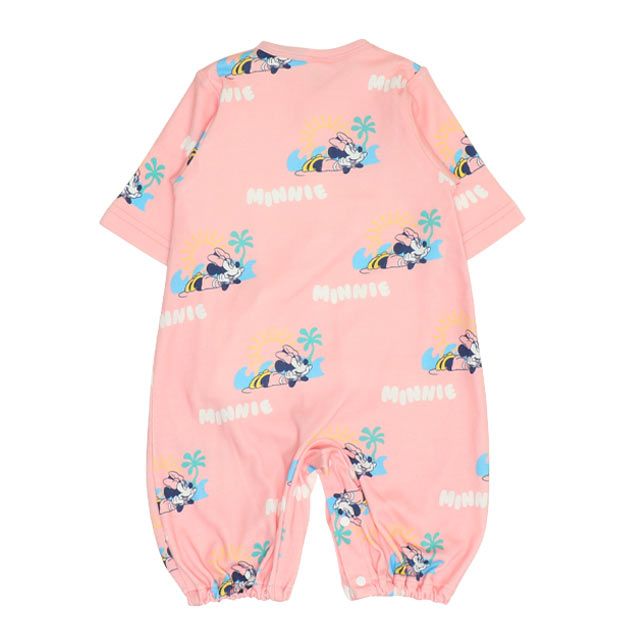 【ベビードール】ミニー 肌着ドッキング2WAYオール 0714B / 50-70cm ベビーサイズ 赤ちゃん 出産祝い 贈り物 プレゼント ベビー服 つなぎ ドレスオール カバーオール 時短 楽ちん 綿100％