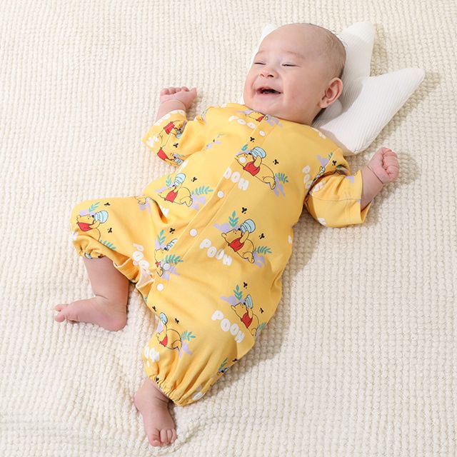 【ベビードール】プー 肌着ドッキング2WAYオール 0714B / 50-70cm ベビーサイズ 赤ちゃん 出産祝い 贈り物 プレゼント ベビー服 つなぎ ドレスオール カバーオール 時短 楽ちん 綿100％