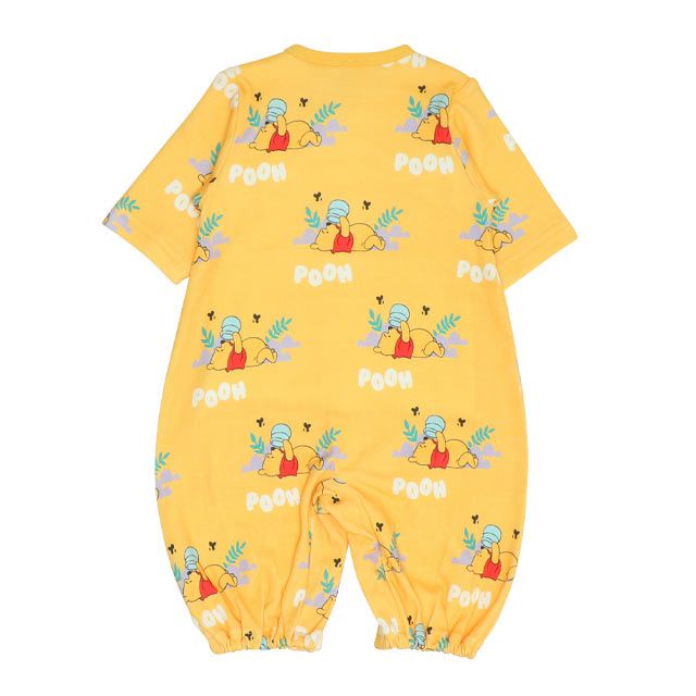 【ベビードール】プー 肌着ドッキング2WAYオール 0714B / 50-70cm ベビーサイズ 赤ちゃん 出産祝い 贈り物 プレゼント ベビー服 つなぎ ドレスオール カバーオール 時短 楽ちん 綿100％