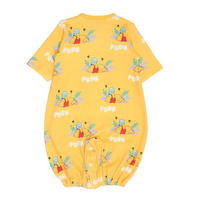 【ベビードール】プー 肌着ドッキング2WAYオール 0714B / 50-70cm ベビーサイズ 赤ちゃん 出産祝い 贈り物 プレゼント ベビー服 つなぎ ドレスオール カバーオール 時短 楽ちん 綿100％