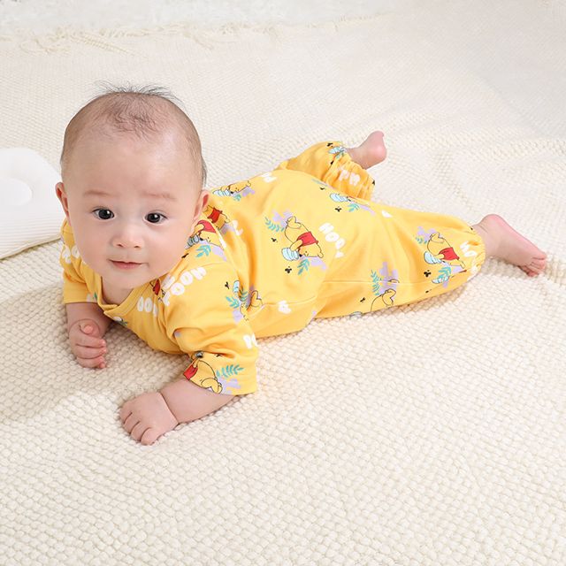 【ベビードール】プー 肌着ドッキング2WAYオール 0714B / 50-70cm ベビーサイズ 赤ちゃん 出産祝い 贈り物 プレゼント ベビー服 つなぎ ドレスオール カバーオール 時短 楽ちん 綿100％