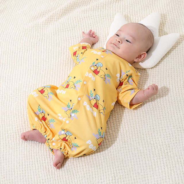 【ベビードール】プー 肌着ドッキング2WAYオール 0714B / 50-70cm ベビーサイズ 赤ちゃん 出産祝い 贈り物 プレゼント ベビー服 つなぎ ドレスオール カバーオール 時短 楽ちん 綿100％