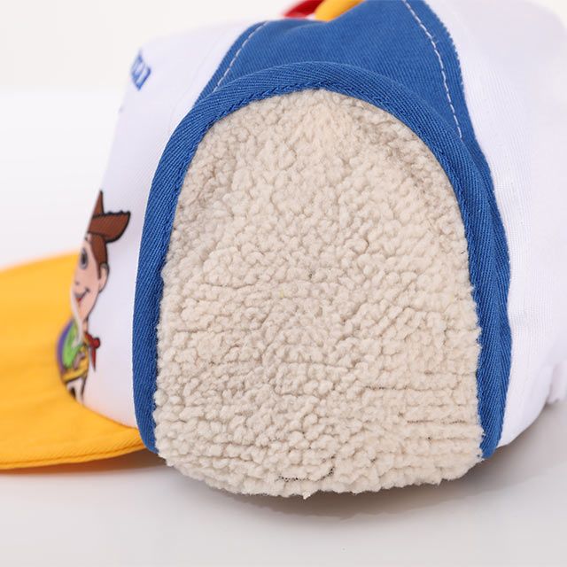 【ベビードール】トイ・ストーリー フライトキャップ 0825 / 頭回り52-54cm キッズ ぼうし 帽子 キャップ サイズ調節可能（ゴム入り） ふわふわ ボア 防寒